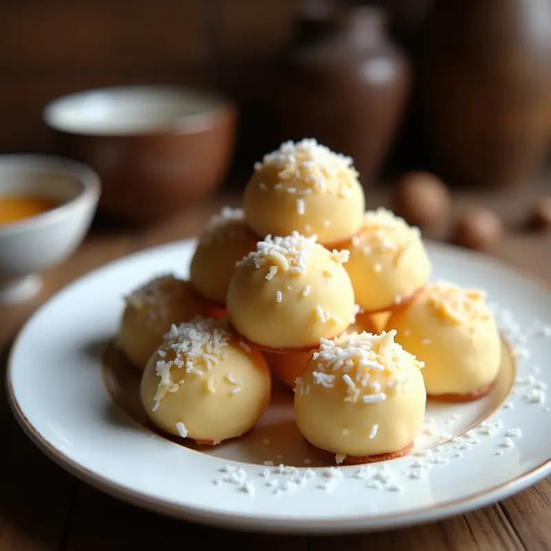 Bombones de Dulce de Leche y Coco: Receta Sin Horno en 15 Minutos para Postres Irresistibles