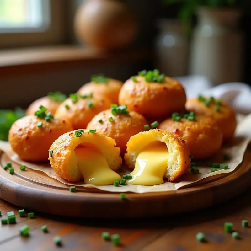Bonos de Cassava con Queso Fundido: Aperitivo Brasileño Sin Gluten en Airfryer