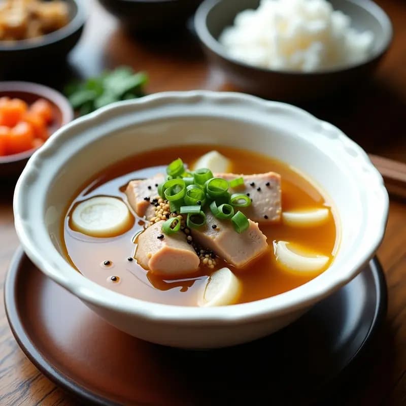 Bopaeguk (Sopa de Costillas de Cerdo): Receta Coreana Reconfortante con Rábanos en Olla Exprés