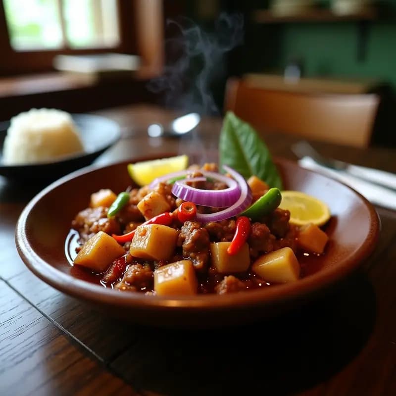Bopis Filipina: Salteado de Pulmón y corazón con Chili y Limón