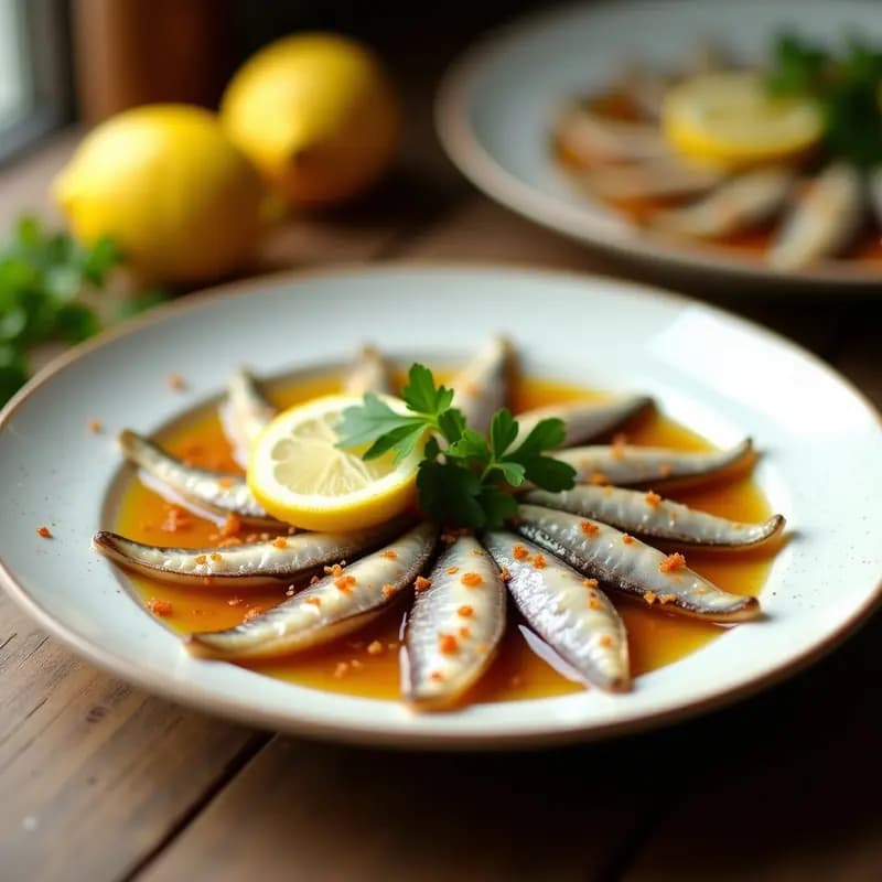 Boquerones en Adobo con Limón y Perejil: Tapa Andaluza Marificada en 12 Horas