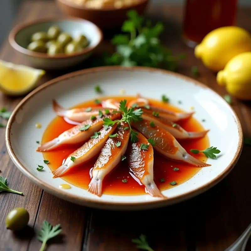 Boquerones en Adobo con Pimentón de la Vera: Tapa Andaluza Sin Cocción