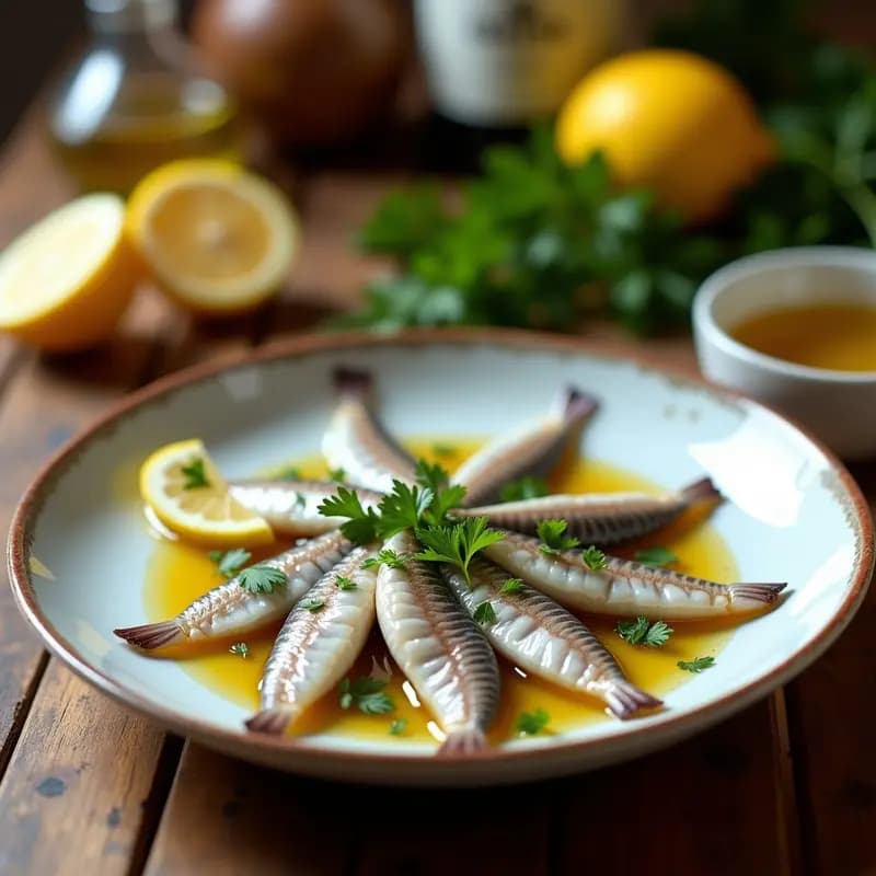 Boquerones en Adobo con Vinagre y Ajo: Tapa Malagueña en 12 Horas de Marinado