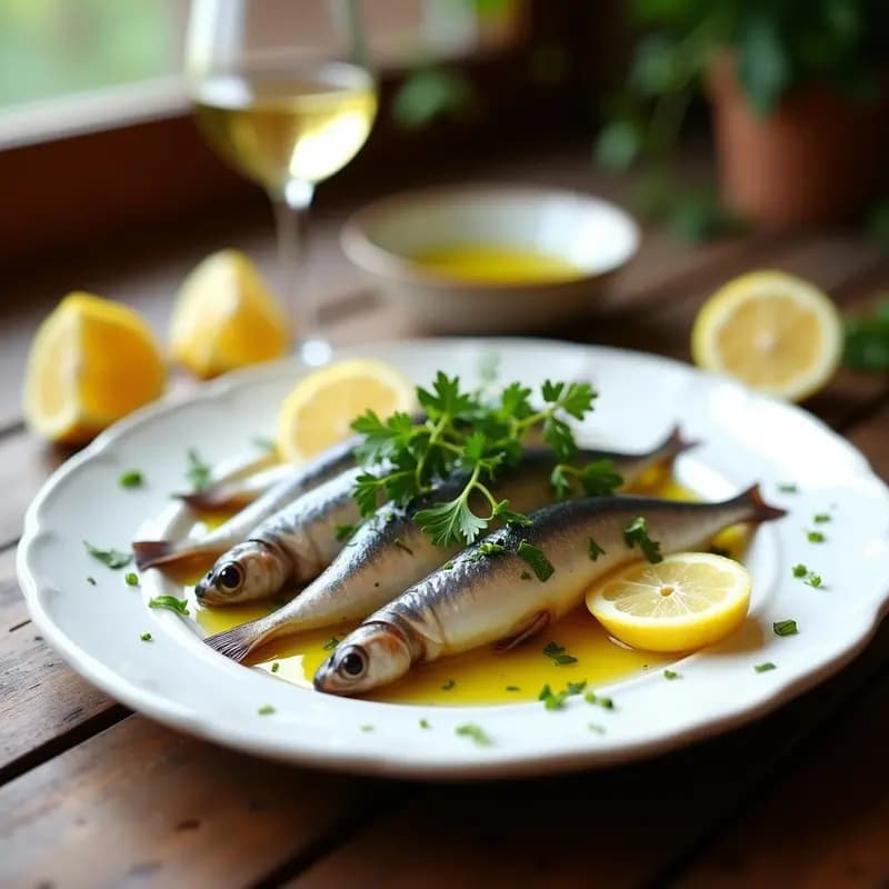 Boquerones en Vinagre con Ajo y Perejil: Entrante Málaga Costero en 10 Minutos