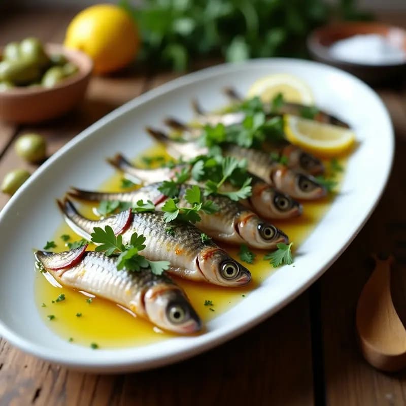 Boquerones en Vinagre con Ajo y Perejil: Receta Andalusa de Pescado Fresco y Sabroso