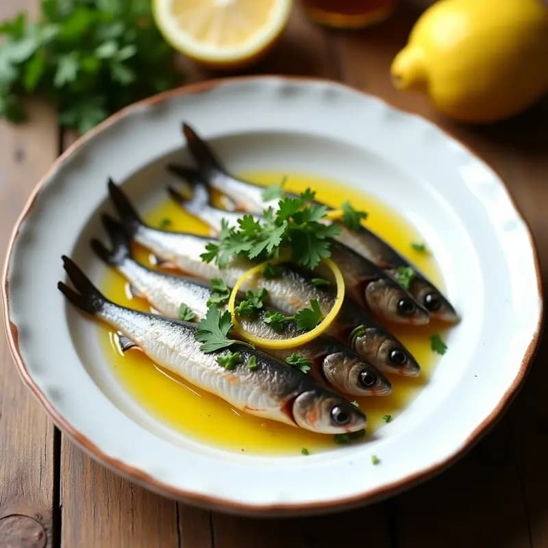 Boquerones en Vinagre con Ajos y Perejil: Receta Andaluza Sin Cocinar para Aperitivo