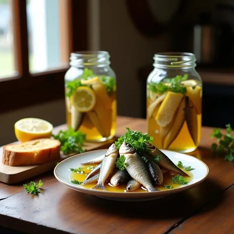 Boquerones en Vinagre: Receta de Anchoas Frescas Marinadas con Ajo y Perejil