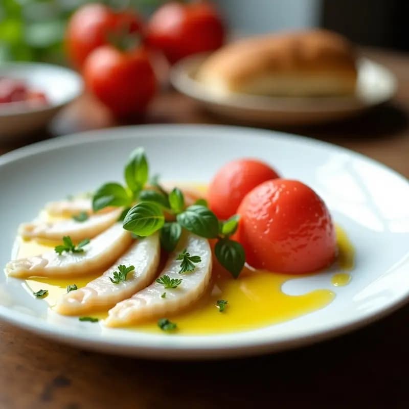 Boquerones en vinagre con helado de tomate: Tapa malagueña innovadora y refrescante