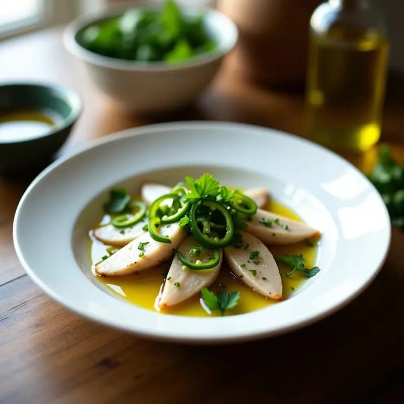 Boquerones en Vinagre con Pimientos Verdes: Entrante Andaluz Fresco y Sin Cocción