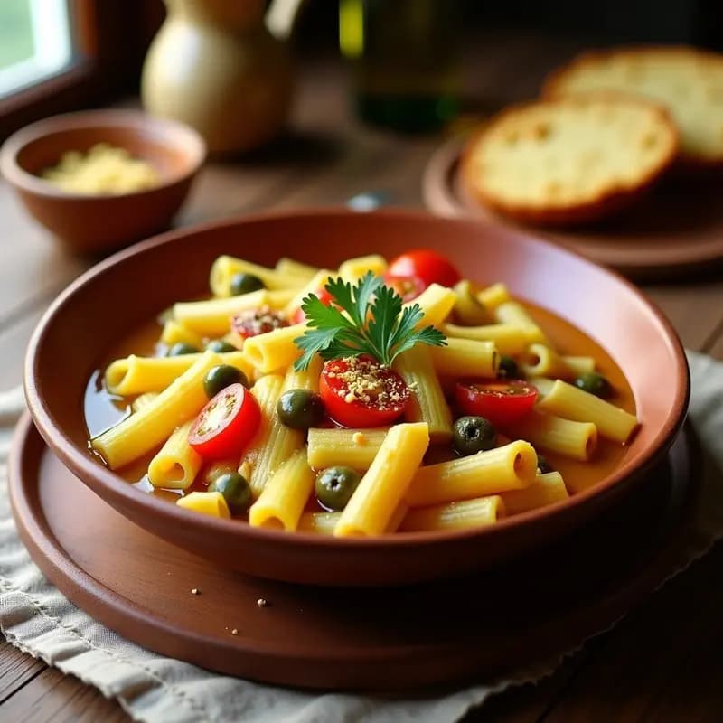 Borda de Pasta con Alcachofas y Azafrán: Receta portuguesa vegana y aromática