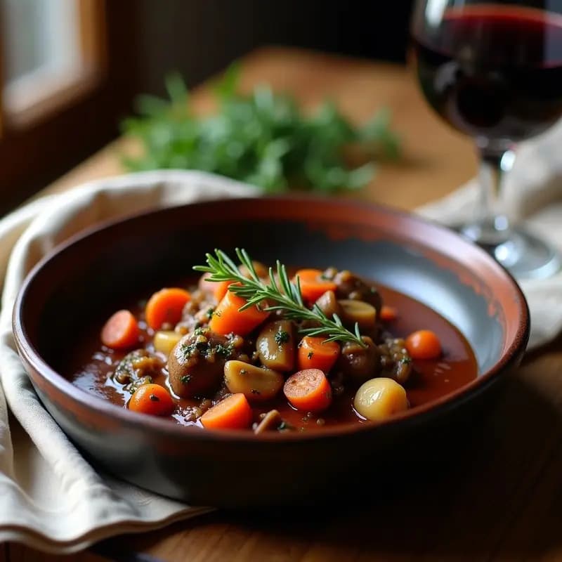 Bordelaise de Champiñones y Vino Tinto: Salsa Francesa para Carnes en Olla Lenta