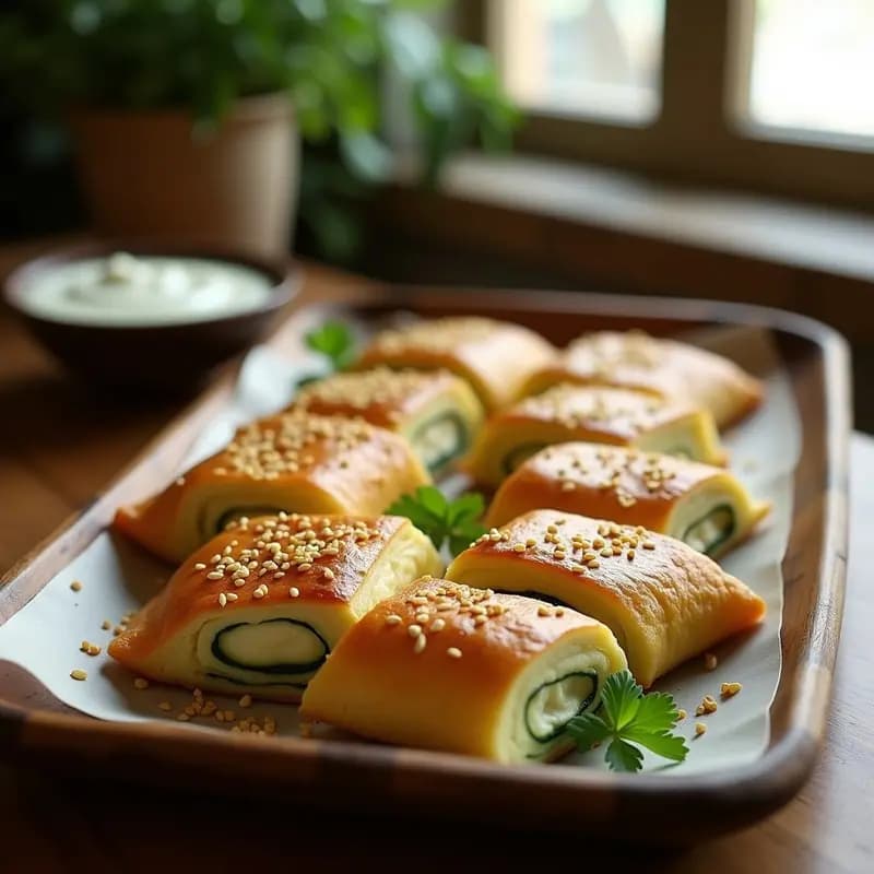 Borek de Calabacín y Queso Ricotta: Receta Balcánica Sin Masa y Alta en Proteína