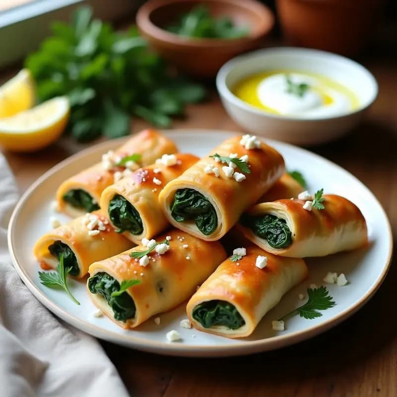 Börek de Espinacas y Queso Feta: Receta Turca en Hoja de Filo Sin Gluten