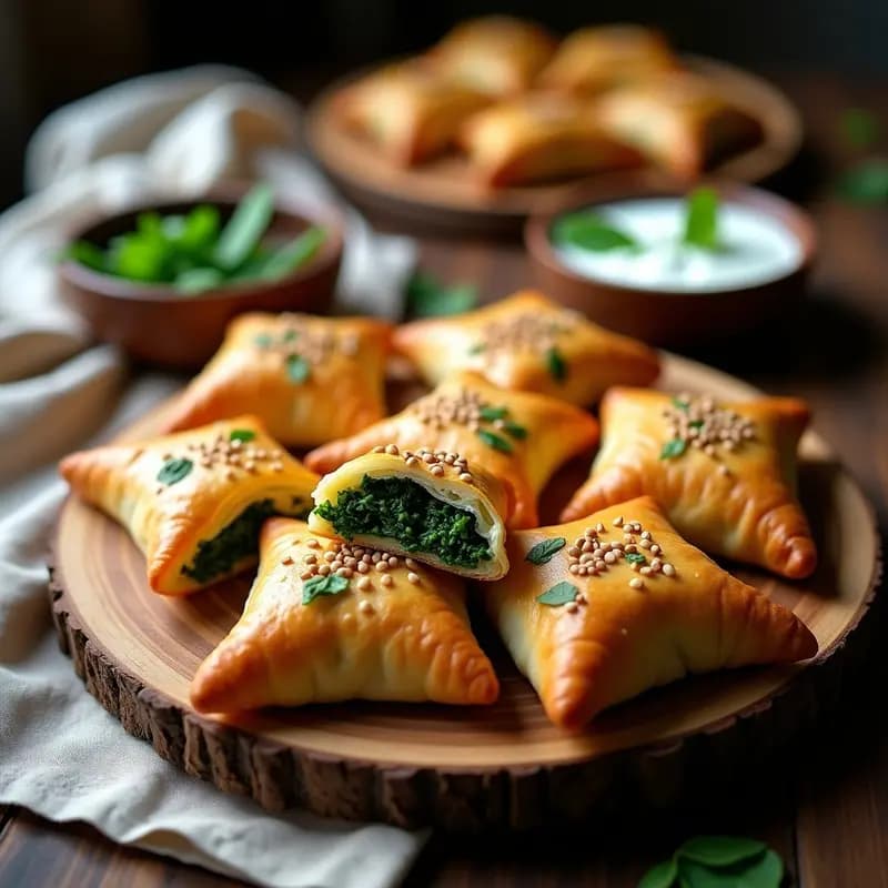 Borek de Espinacas y Queso Vegano: Receta de Turquía en Hojaldre Integral