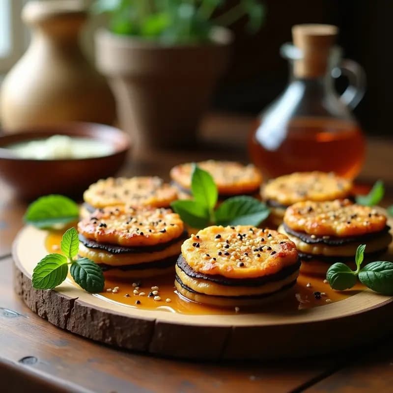 Boremek Egipcio de Berenjena y Queso Halloumi: Receta Horneada y Crujiente