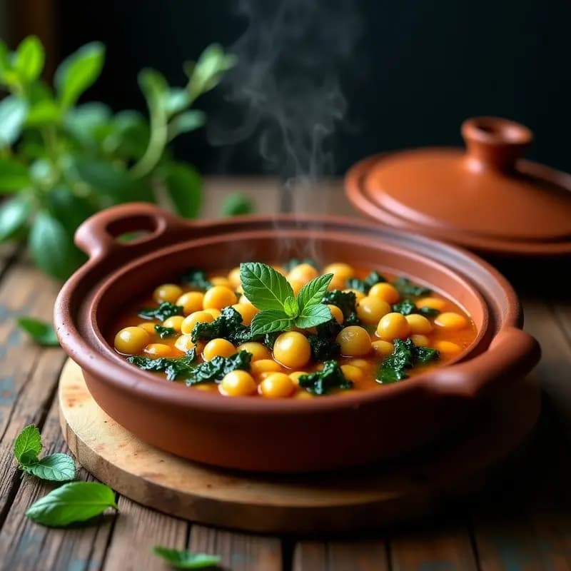 Bорящ de Verduras con Garbanzos: Potaje Extremeño de Cuaresma