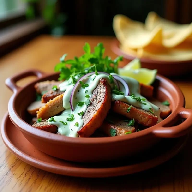 Borrego al Pastor con Salsa de Yogur y Hierbas: Receta Mexicana Tradicional al Horno