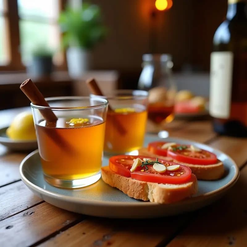 Borrell de Vi Rancio con Pan con Tomate: Aperitivo Catalán Tradicional