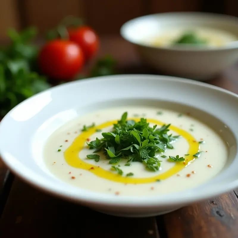 Borsa de Sopa Turca con Yogur y Hierbas Frescas: Receta Tradicional con Toque Ácido