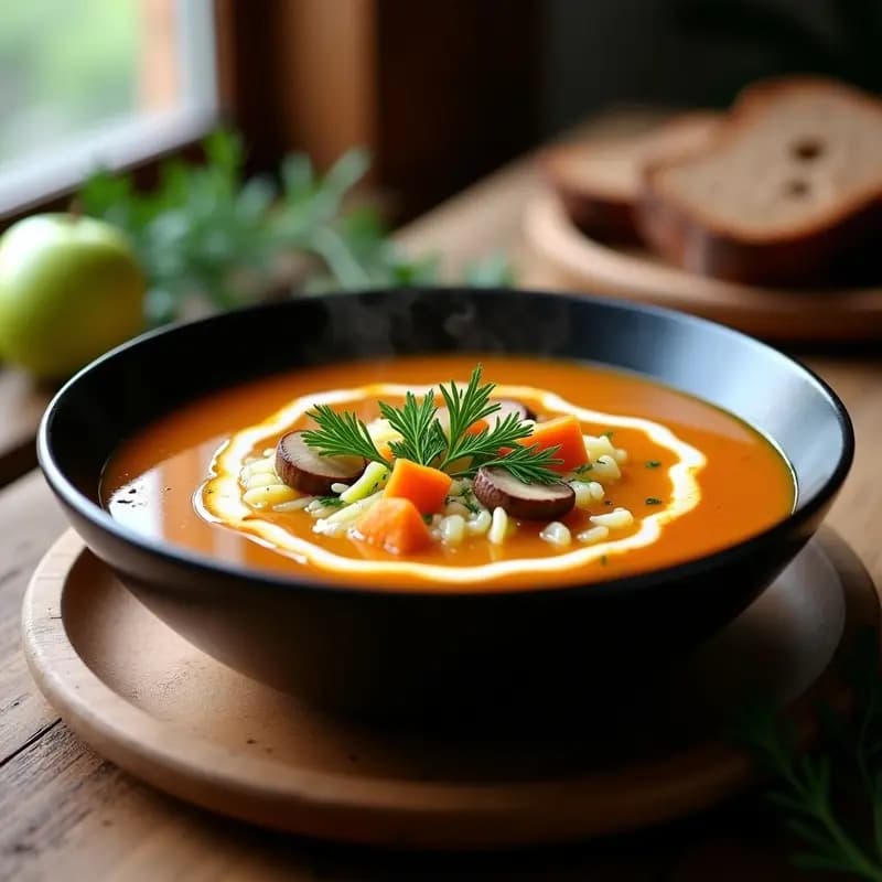 Borscht Polaco de Col Fermentada: Sopa Agria Vegana y Probiótica
