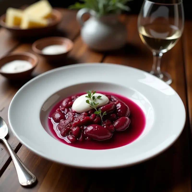 Borscht Frío con Remolacha Fermentada y Crema de Coco: Receta Ucraniana Probiótica