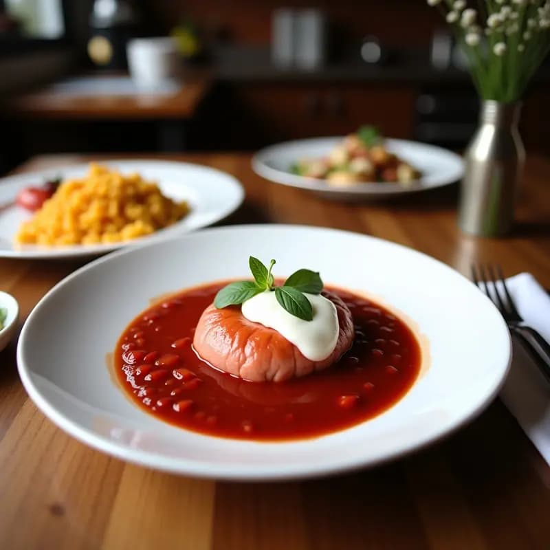 Borscht Polaco con Salchicha Kielbasa y Crema Agria: Receta Invernal en Olla Express