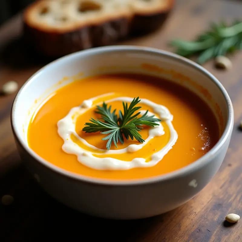 Borscht de Remolacha Dorada con Crema de Anacardos: Receta Ucraniana Sin Lácteos y Colorida