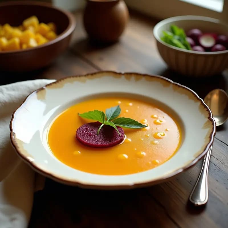 Borscht de Remolacha Dorada y Kéfir de Coco: Receta Ucraniana Vegana y Probiótica