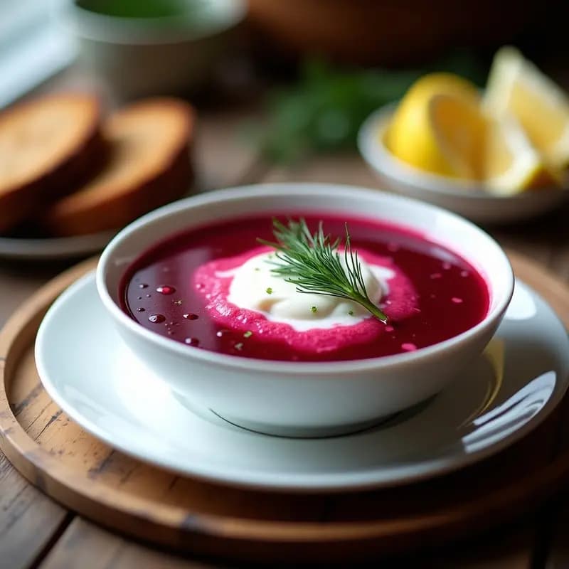 Borscht Ucraniano con Remolacha y Smetana: Sopa Fría Tradicional en Thermomix