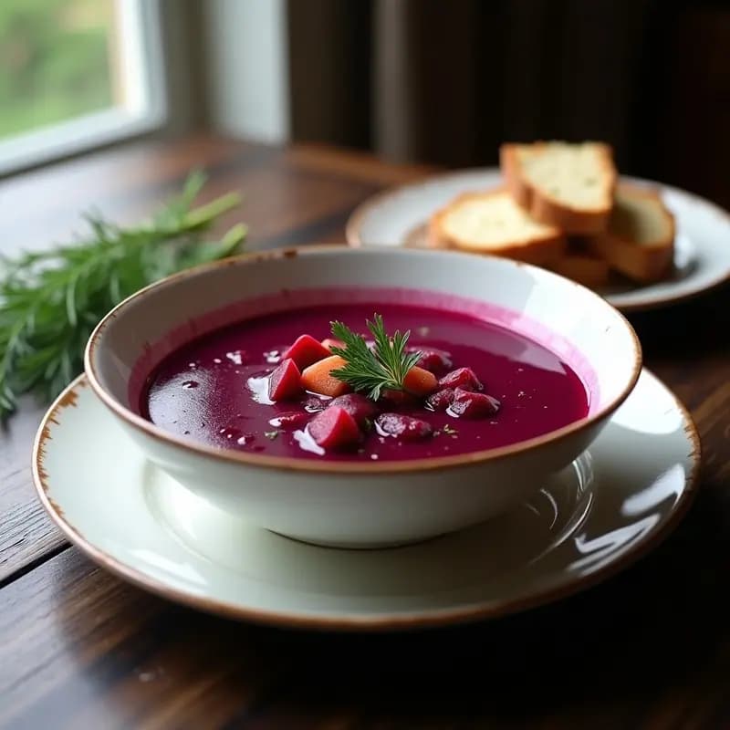 Borscht de Remolacha y Zanahoria Morada: Sopa Ucraniana Detox y Rica en Antioxidantes