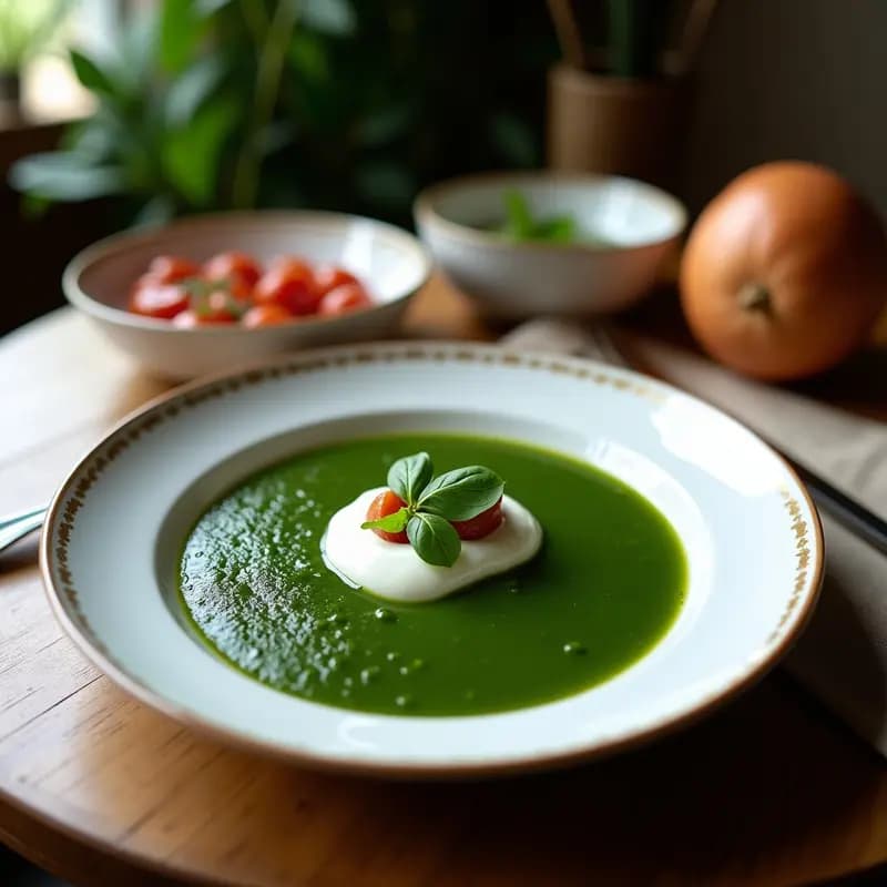 Borscht Verde con Espinacas y Yogur de Coco: Receta Ucraniana Vegana y Depurativa