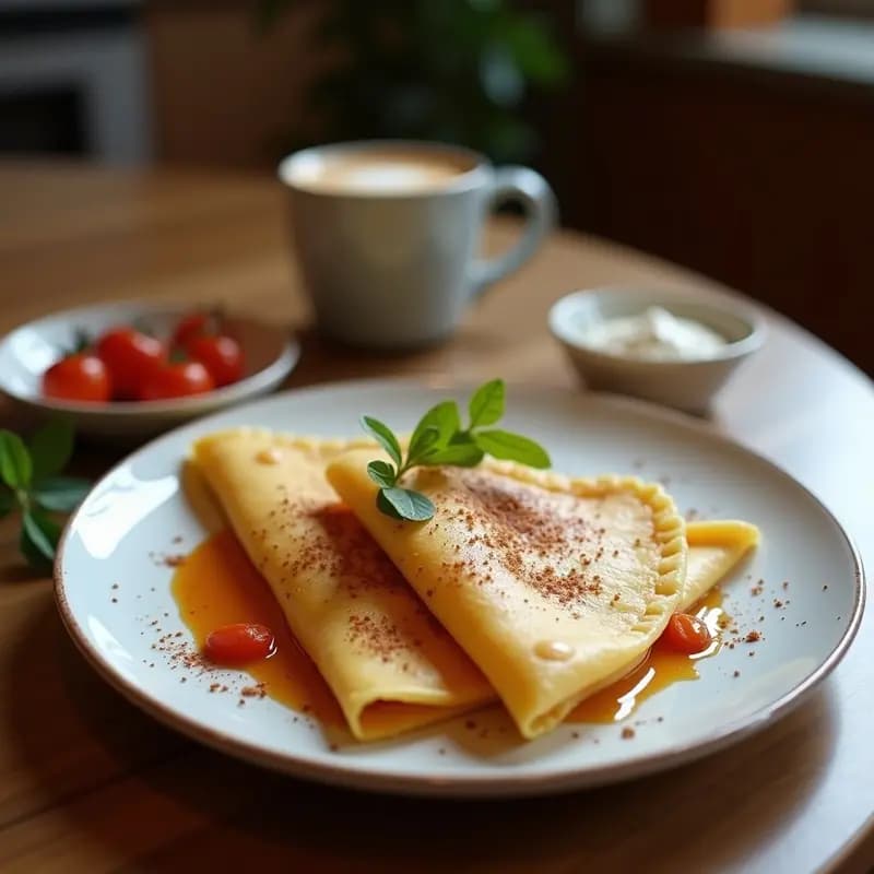 Bougouats Argelinas de Harina de Garbanzo: Crepes Dulces Sin Gluten