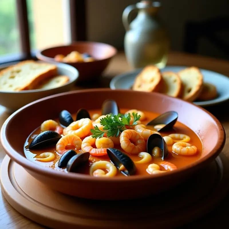 Bouillabaisse de Mariscos al Estilo Provenzal: Receta Francesa en Olla Lenta