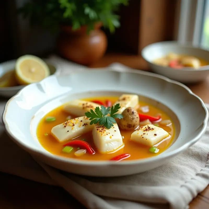 Bouillabaisse de Pescado Blanco y Azafrán en Thermomix: Receta francesa ligera y alta en omega-3