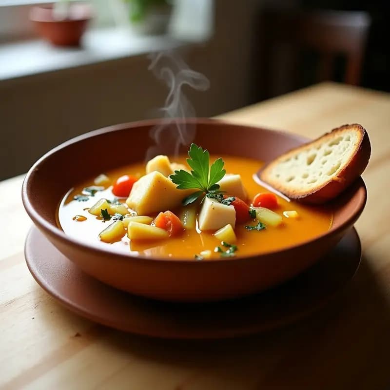 Bouillabaisse Francesa de Pescado Blanco y Azafrán: Receta en Olla Express y Baja en Calorías