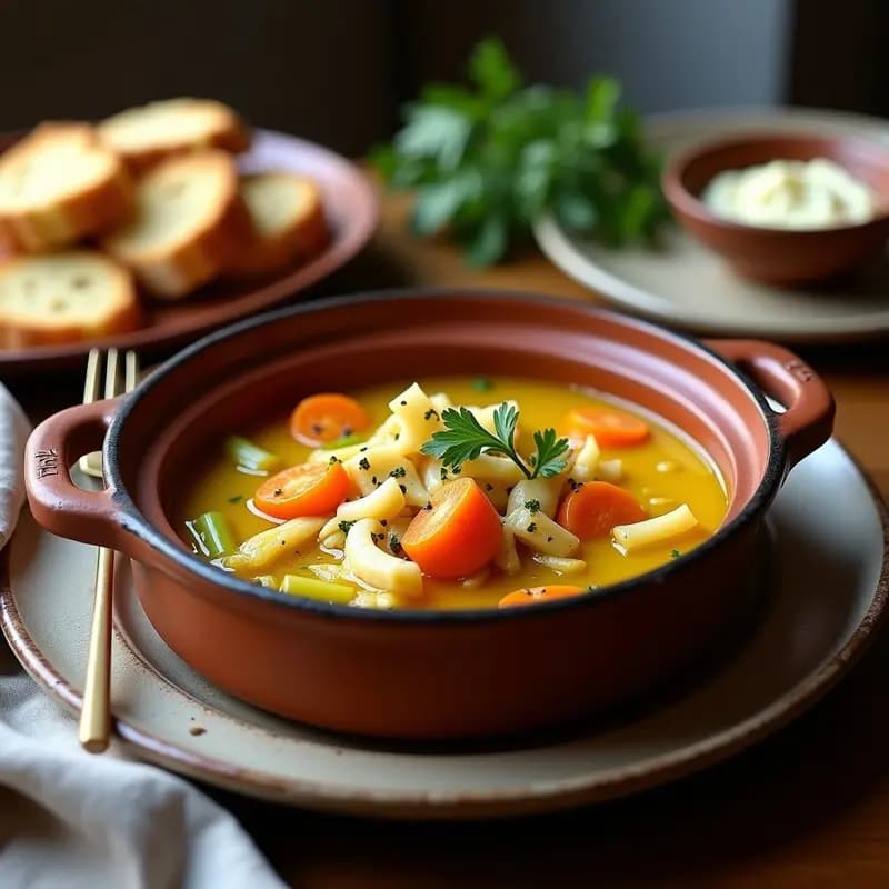 Bouillabaisse Provenzal con Sustituto de Pescado de Jackfruit: Receta Vegana de Marsella