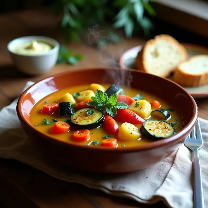 Bouillabaisse de Verduras y Algas: Receta Francesa Vegana y Sin Pescado