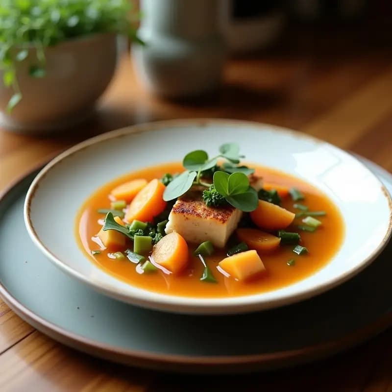 Bouillon de Res con Verduras y Jengibre: Caldo Francés Reconfortante y Rico en Colágeno