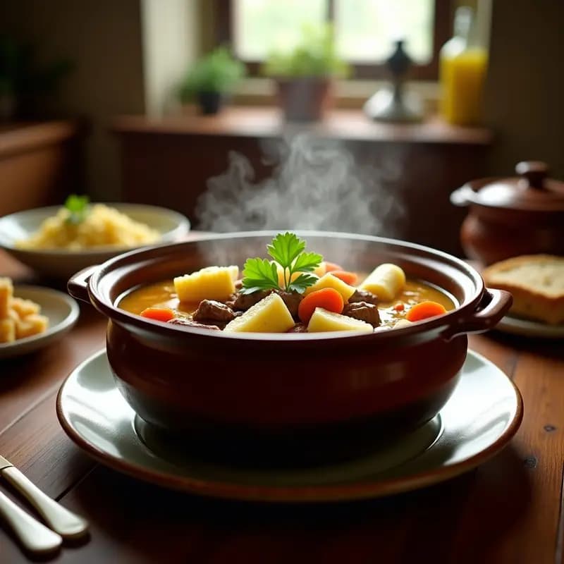 Bouillon de Res y Verduras: Caldo Colombiano Reconfortante en Olla Lenta