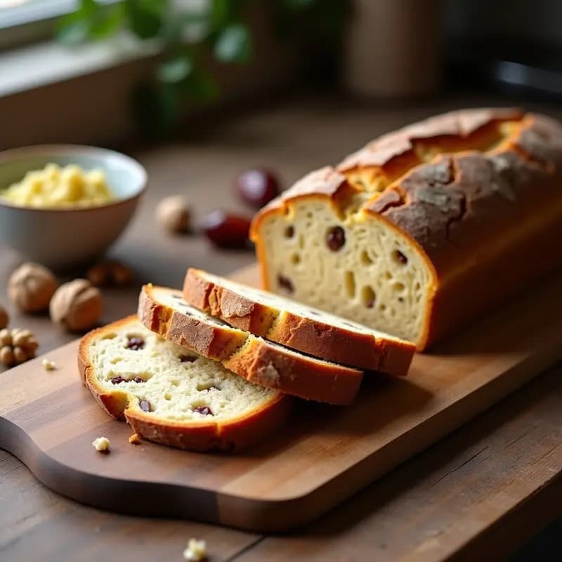 Boule de Nuez y Dátiles: Pan Francés Sin Harina y Sin Azúcar