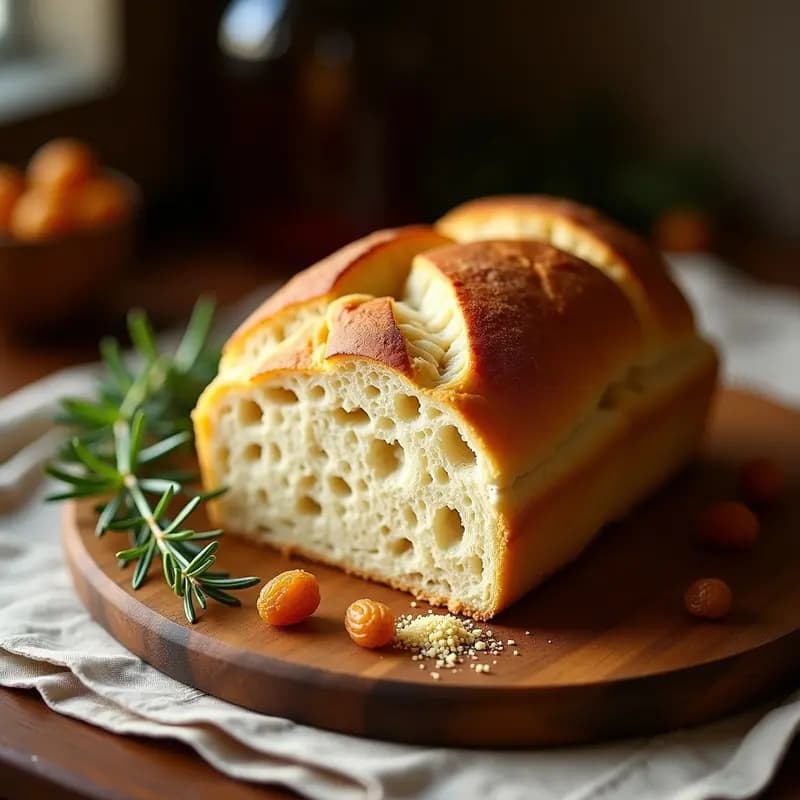 Boule de Nuez Moscada y Pasas: Pan Francés Tradicional Sin Lactosa