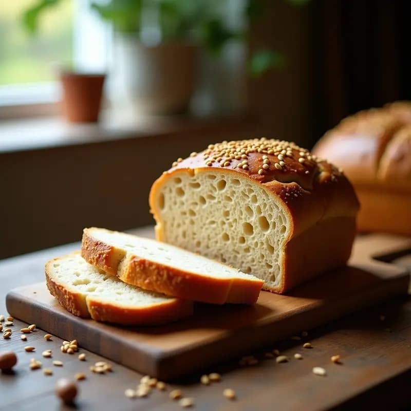 Boule de Pan de Espelta con Semillas de Lino: Receta Francesa Artesanal Sin Gluten