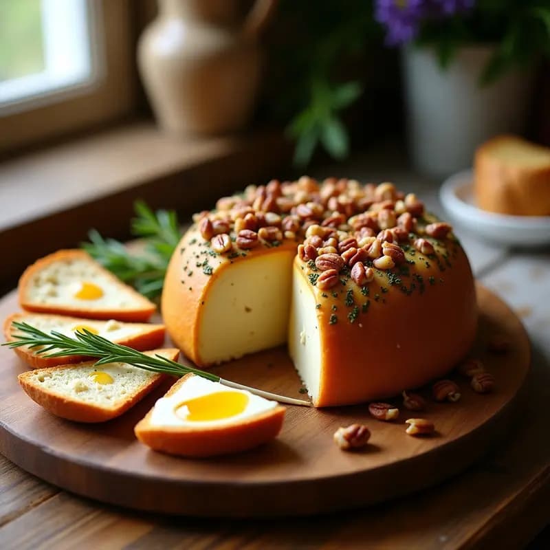 Boule de Queso con Nueces y Miel: Aperitivo Francés para Fiestas