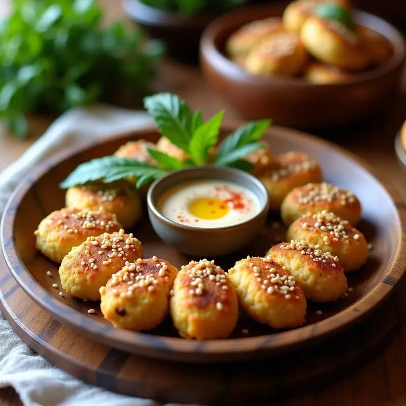 Boulette de Berenjena y Garbanzos: Albóndigas Veganas al Estilo Libanés