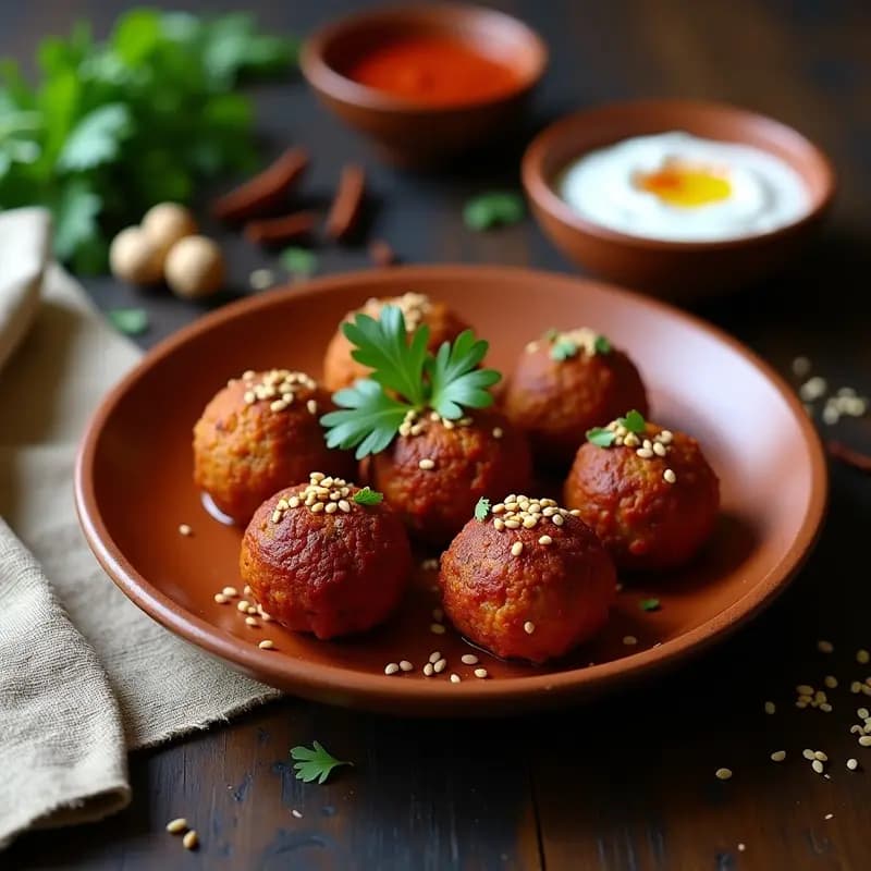Boulettes de Berbere con Lentejas Rojas: Albóndigas Etíopes Veganas y Picantes