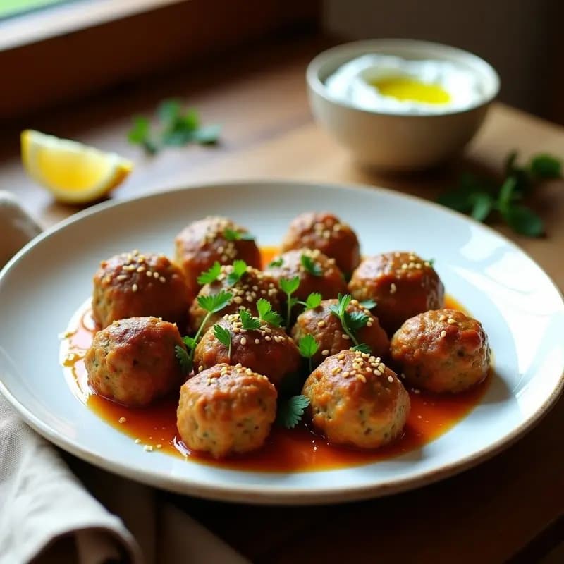 Boulettes de Berenjena y Lentejas: Albóndigas Marroquíes Sin Carne en Sartén