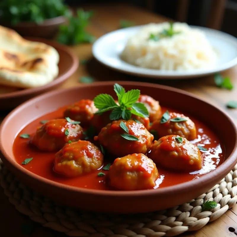 Boulettes de Carne Egipcias con Salsa de Tomate: Receta en Olla Lenta y Sin Lactosa
