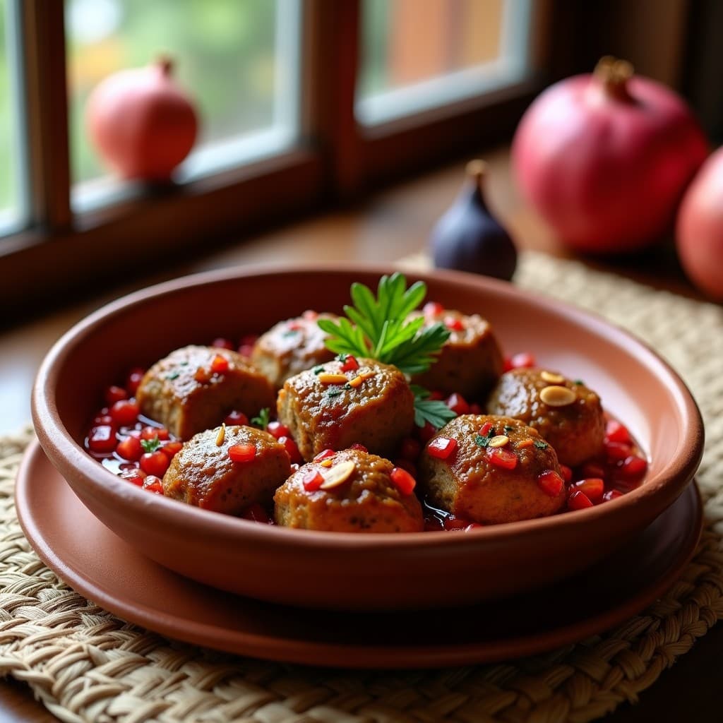 Boulettes de Cordero y Higos con Salsa de Granados: Receta Marroquí en Olla Lenta