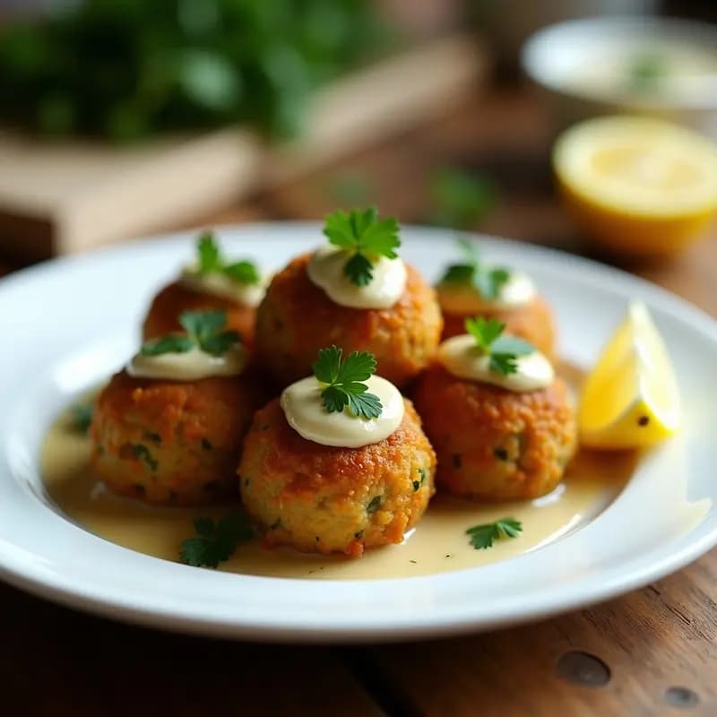 Bouletts Nuwar de Lentejas y Limón: Albóndigas Libanesas Veganas con Toque Ácido