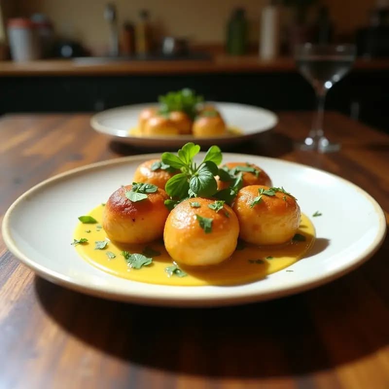 Boulettes de Poleta y Hierbas con Salsa de Limón: Receta Libanesas en Airfryer
